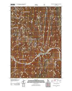 Riggins Hot Springs Idaho Historical topographic map, 1:24000 scale, 7.5 X 7.5 Minute, Year 2011