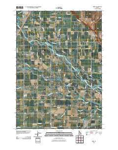 Ririe Idaho Historical topographic map, 1:24000 scale, 7.5 X 7.5 Minute, Year 2010