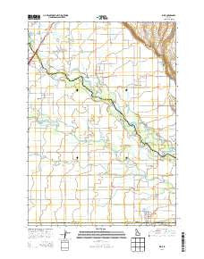 Ririe Idaho Current topographic map, 1:24000 scale, 7.5 X 7.5 Minute, Year 2013