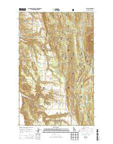 Ritz Idaho Current topographic map, 1:24000 scale, 7.5 X 7.5 Minute, Year 2013