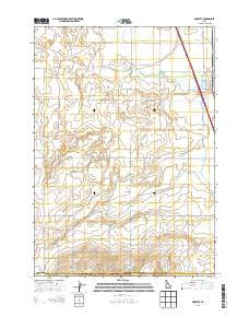 Roberts Idaho Current topographic map, 1:24000 scale, 7.5 X 7.5 Minute, Year 2013
