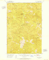 Rochat Peak Idaho Historical topographic map, 1:24000 scale, 7.5 X 7.5 Minute, Year 1952