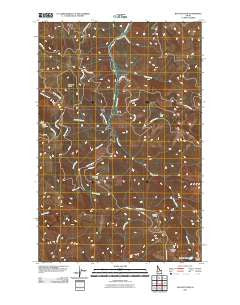 Rochat Peak Idaho Historical topographic map, 1:24000 scale, 7.5 X 7.5 Minute, Year 2011