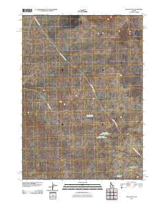 Rock Butte Idaho Historical topographic map, 1:24000 scale, 7.5 X 7.5 Minute, Year 2010