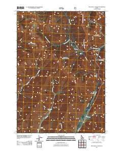 Rock Roll Canyon Idaho Historical topographic map, 1:24000 scale, 7.5 X 7.5 Minute, Year 2011