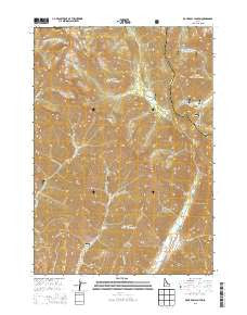 Rock Roll Canyon Idaho Current topographic map, 1:24000 scale, 7.5 X 7.5 Minute, Year 2013