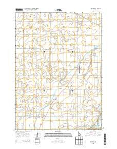 Rockford Idaho Current topographic map, 1:24000 scale, 7.5 X 7.5 Minute, Year 2013