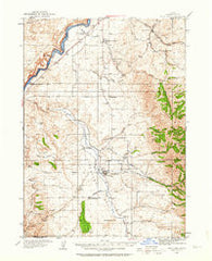 Rockland Idaho Historical topographic map, 1:62500 scale, 15 X 15 Minute, Year 1934