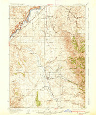 Rockland Idaho Historical topographic map, 1:62500 scale, 15 X 15 Minute, Year 1937