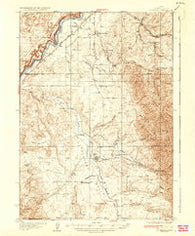 Rockland Idaho Historical topographic map, 1:62500 scale, 15 X 15 Minute, Year 1937