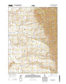 Rockland East Idaho Current topographic map, 1:24000 scale, 7.5 X 7.5 Minute, Year 2013
