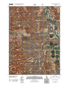 Rockland West Idaho Historical topographic map, 1:24000 scale, 7.5 X 7.5 Minute, Year 2011