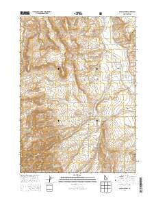 Rockland West Idaho Current topographic map, 1:24000 scale, 7.5 X 7.5 Minute, Year 2013