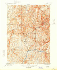 Rocky Bar Idaho Historical topographic map, 1:125000 scale, 30 X 30 Minute, Year 1894