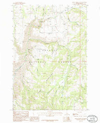 Rocky Comfort Flat Idaho Historical topographic map, 1:24000 scale, 7.5 X 7.5 Minute, Year 1986