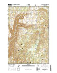 Rocky Comfort Flat Idaho Current topographic map, 1:24000 scale, 7.5 X 7.5 Minute, Year 2013