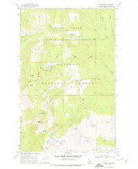 Roman Nose Idaho Historical topographic map, 1:24000 scale, 7.5 X 7.5 Minute, Year 1967