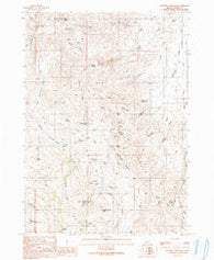 Rooster Comb Peak Idaho Historical topographic map, 1:24000 scale, 7.5 X 7.5 Minute, Year 1990