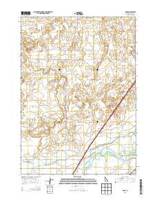Rose Idaho Current topographic map, 1:24000 scale, 7.5 X 7.5 Minute, Year 2013
