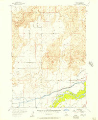 Rose Idaho Historical topographic map, 1:24000 scale, 7.5 X 7.5 Minute, Year 1955