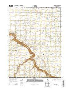 Roseworth NE Idaho Current topographic map, 1:24000 scale, 7.5 X 7.5 Minute, Year 2013