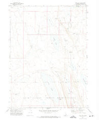 Ross Lake Idaho Historical topographic map, 1:24000 scale, 7.5 X 7.5 Minute, Year 1971