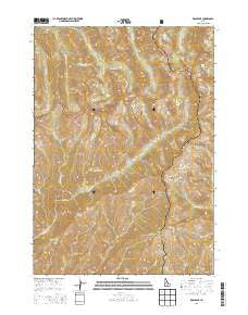 Ross Peak Idaho Current topographic map, 1:24000 scale, 7.5 X 7.5 Minute, Year 2013