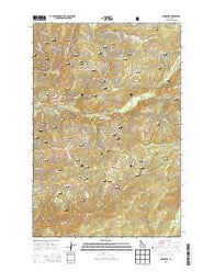 Roundtop Idaho Current topographic map, 1:24000 scale, 7.5 X 7.5 Minute, Year 2013