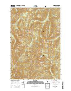 Running Lake Idaho Current topographic map, 1:24000 scale, 7.5 X 7.5 Minute, Year 2013