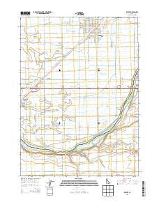 Rupert Idaho Current topographic map, 1:24000 scale, 7.5 X 7.5 Minute, Year 2013