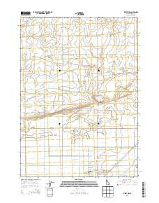 Rupert NW Idaho Current topographic map, 1:24000 scale, 7.5 X 7.5 Minute, Year 2013
