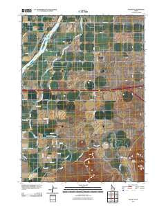 Rupert SE Idaho Historical topographic map, 1:24000 scale, 7.5 X 7.5 Minute, Year 2010