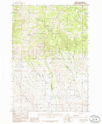 Rush Peak Idaho Historical topographic map, 1:24000 scale, 7.5 X 7.5 Minute, Year 1986