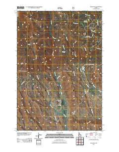 Rush Peak Idaho Historical topographic map, 1:24000 scale, 7.5 X 7.5 Minute, Year 2011