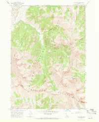 Ryan Peak Idaho Historical topographic map, 1:24000 scale, 7.5 X 7.5 Minute, Year 1967