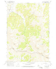 Ryan Peak Idaho Historical topographic map, 1:24000 scale, 7.5 X 7.5 Minute, Year 1967