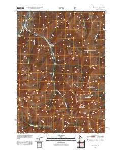 Ryan Peak Idaho Historical topographic map, 1:24000 scale, 7.5 X 7.5 Minute, Year 2011