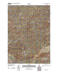 Ryegrass Flat Idaho Historical topographic map, 1:24000 scale, 7.5 X 7.5 Minute, Year 2010