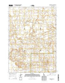 Ryegrass Flat Idaho Current topographic map, 1:24000 scale, 7.5 X 7.5 Minute, Year 2013