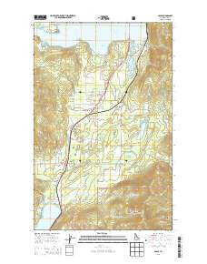 Sagle Idaho Current topographic map, 1:24000 scale, 7.5 X 7.5 Minute, Year 2013