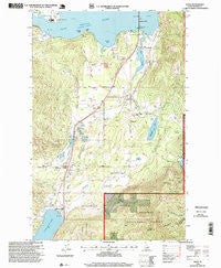 Sagle Idaho Historical topographic map, 1:24000 scale, 7.5 X 7.5 Minute, Year 1996