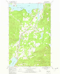 Sagle Idaho Historical topographic map, 1:24000 scale, 7.5 X 7.5 Minute, Year 1968