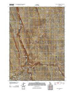 Salls Crossing Idaho Historical topographic map, 1:24000 scale, 7.5 X 7.5 Minute, Year 2010