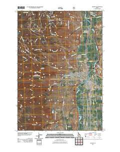 Salmon Idaho Historical topographic map, 1:24000 scale, 7.5 X 7.5 Minute, Year 2011