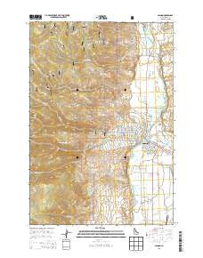 Salmon Idaho Current topographic map, 1:24000 scale, 7.5 X 7.5 Minute, Year 2013