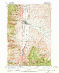 Salmon Idaho Historical topographic map, 1:62500 scale, 15 X 15 Minute, Year 1950