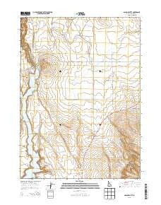 Salmon Butte Idaho Current topographic map, 1:24000 scale, 7.5 X 7.5 Minute, Year 2013