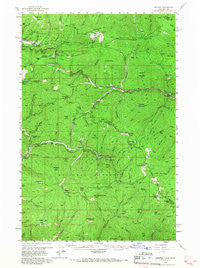 Saltese Montana Historical topographic map, 1:62500 scale, 15 X 15 Minute, Year 1956