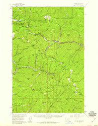Saltese Montana Historical topographic map, 1:62500 scale, 15 X 15 Minute, Year 1956