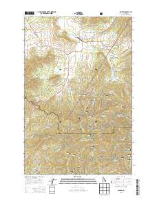 Sanders Idaho Current topographic map, 1:24000 scale, 7.5 X 7.5 Minute, Year 2013